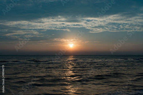 Sunrise on the ocean beach © mcvsn