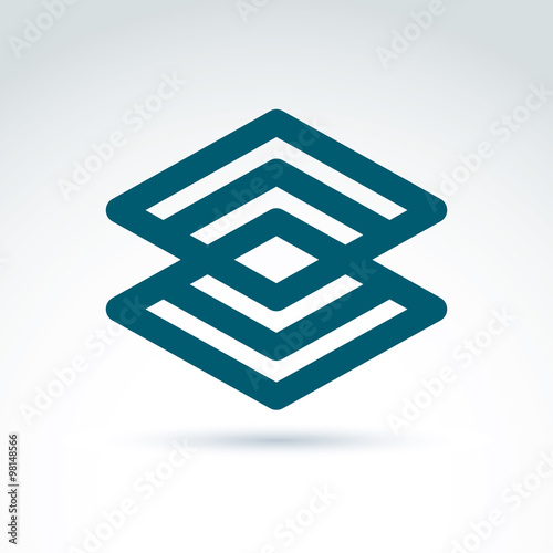 Vector abstract intersected...