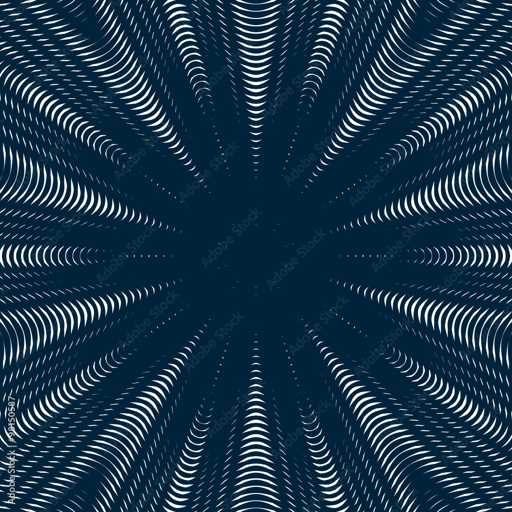 Black and white moire lines, striped psychedelic vector backgro Black and white moire lines, striped psychedelic vector backgro