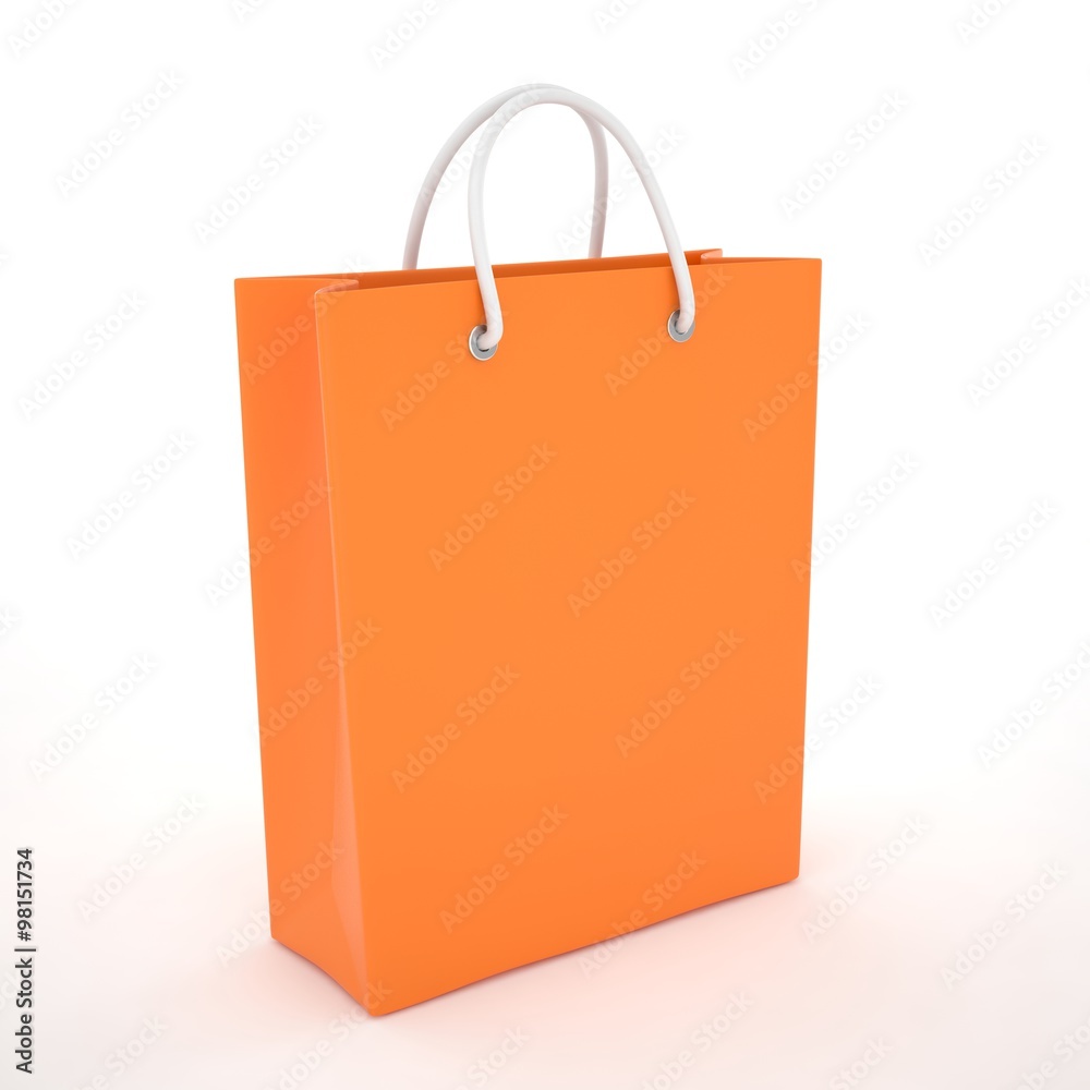 Paper Shopping Bag isolated on white background Paper Shopping Bag isolated on white background