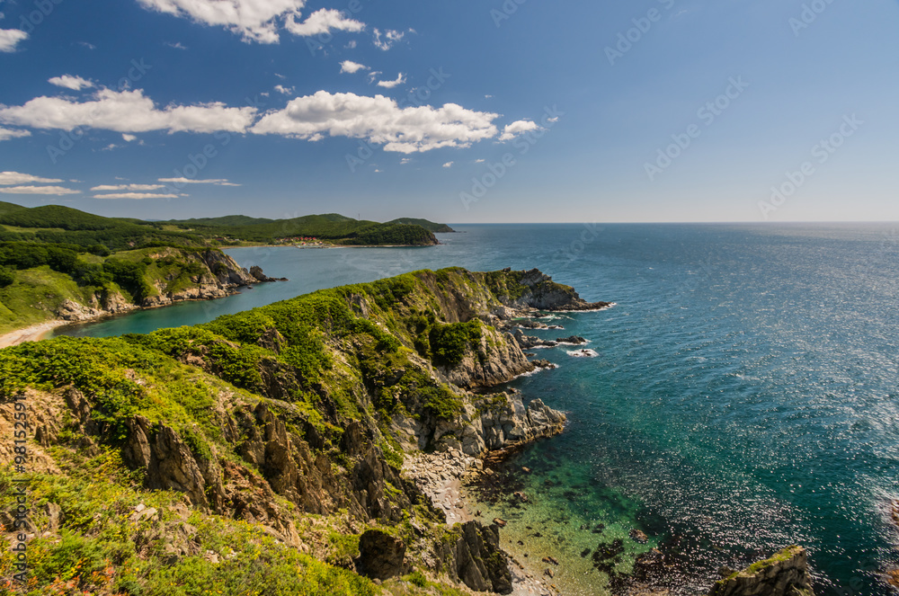 Скалы и горы на берегах Японского моря. Приморье, Россия. Rocks and mountains on the shores of the sea of Japan. Primorye, Russia. Скалы и горы на берегах Японского моря. Приморье, Россия. Rocks and mountains on the shores of the sea of Japan. Primorye, Russia.