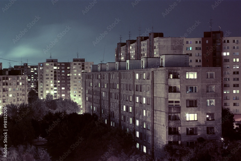 Living in East Europe, block of flats in Bratislava, Slovakia