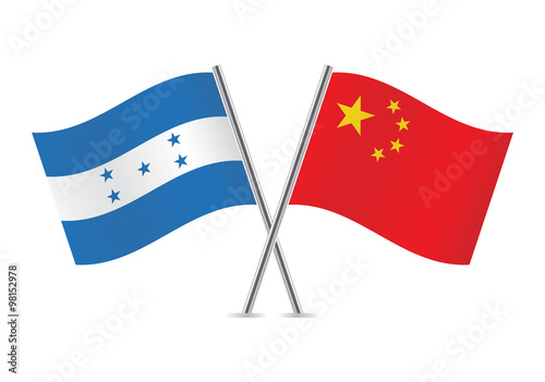 Free Download Honduras and South Korea flags. Vector illustration. - GFXLoad