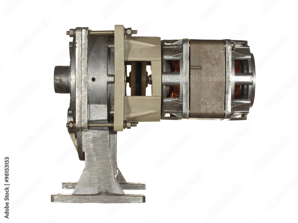 power element comprising an electric motor and gear isolated on power element comprising an electric motor and gear isolated on