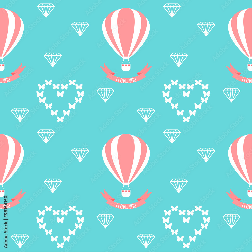 wedding seamless romantic decorative pattern with cartoon elements isolated on stylish background for use in design for card, invitation, poster, banner, placard, billboard cover