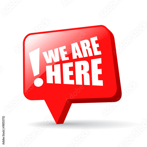 We are here map location marker