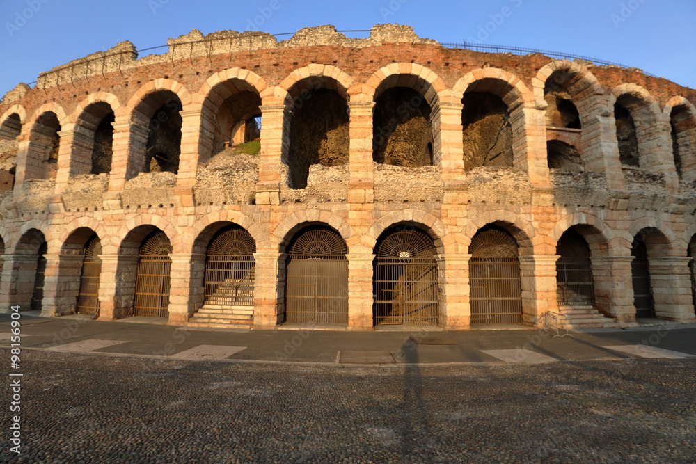 Arena in Verona, Italy, ancient roman amphitheatre