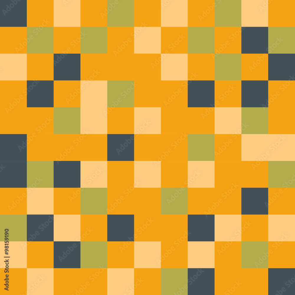square mosaic pattern seamless