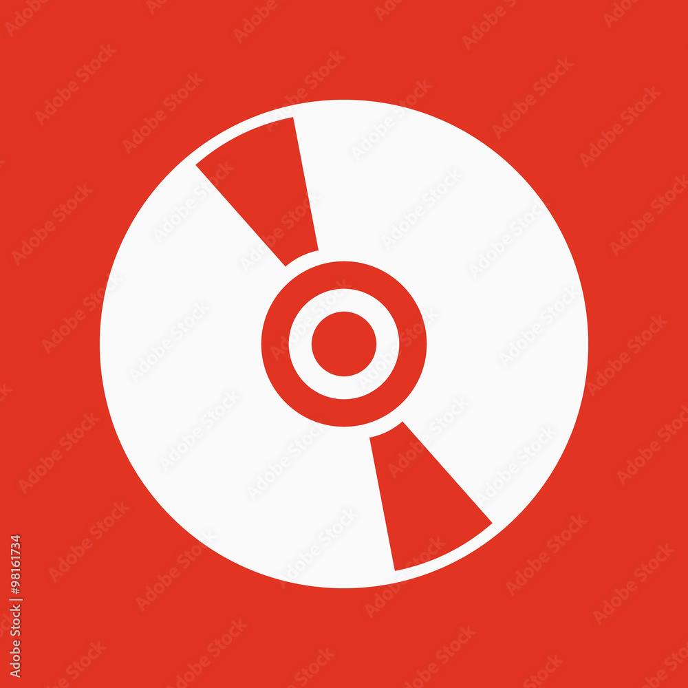 The cd icon. Compact disk symbol. Flat The cd icon. Compact disk symbol. Flat