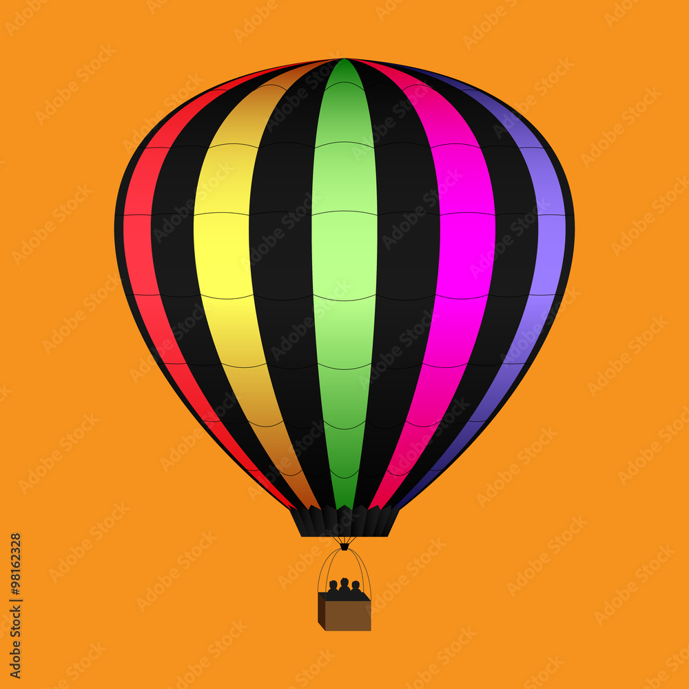 Fototapeta premium Hot Air Balloon - Set A 