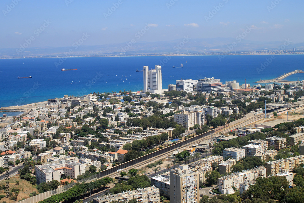 View of Haifa from Mount Carmel, Israel