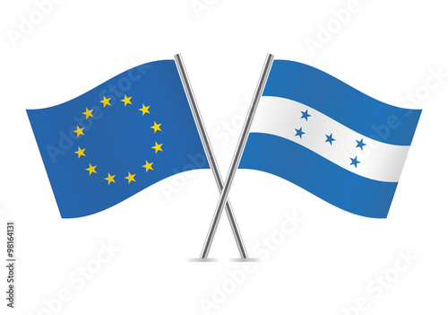 European Union and Honduras flags. Vector illustration. Free Download European Union and Honduras flags. Vector illustration. - GFXLoad