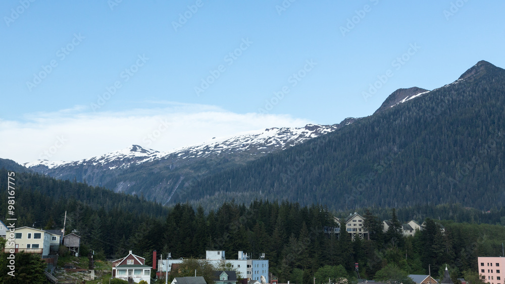 Mountains Rise above Ketchikan