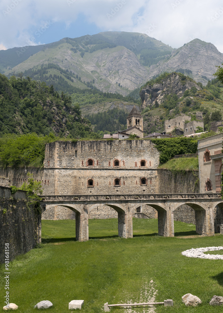 Fototapeta premium Fortress of Vinadio (Piedmont, Italy)