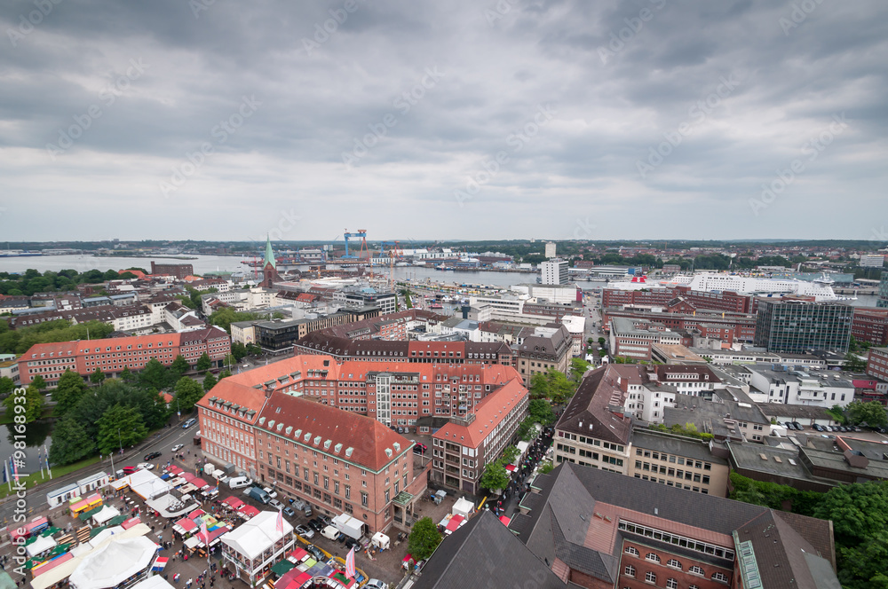 Obraz premium Kiel from above
