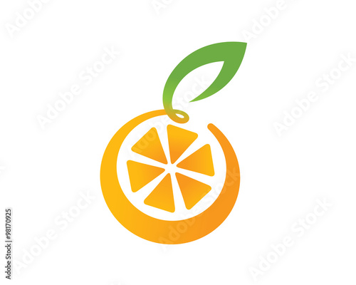 Orange, Fruit, And Vitamin Logo
