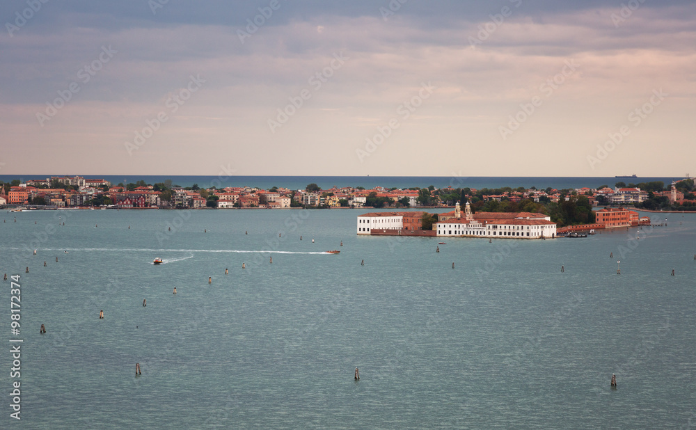 View from a belltower of San Giorgio Maggiore on the Grand Canal View from a belltower of San Giorgio Maggiore on the Grand Canal