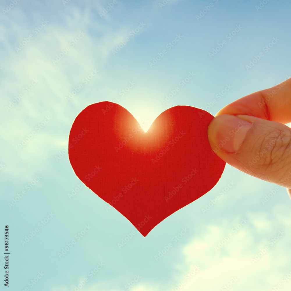 Heart Shape on the Sky