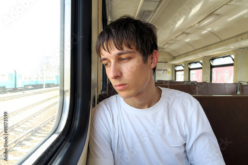 Sad Man in the Train
