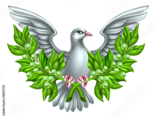 Peace Olive Branch Dove