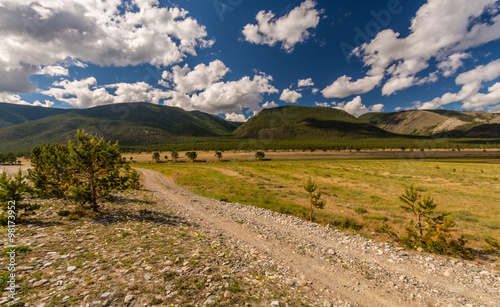 Горы и скалы Алтая. Россия, тайга, леса и вершины. Mountains and rocks of Altai. Russia, taiga, forests and peaks.