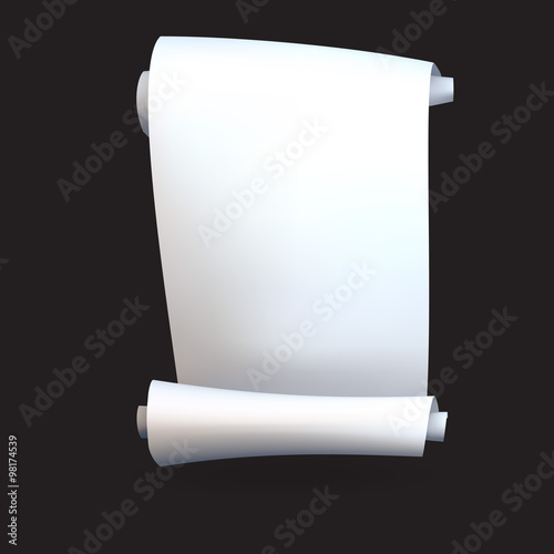 roll coiled tube, Pattern texture background for design vector, white paper, scrolls, rolls of paper on a white background with space for text