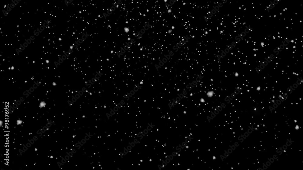Heavy Snowfall Background Seamless Loop - computer generated video
