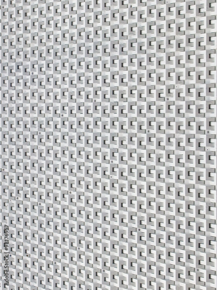 White facade of shopping mall building in Bangkok White facade of shopping mall building in Bangkok