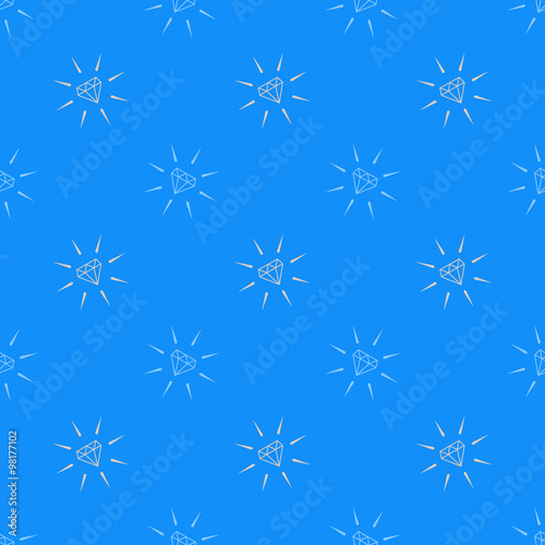 Seamless pattern with diamond for your design