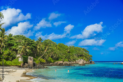 Beautiful beach - Anse aux Pins - Mahe, Seychelles © Simon Dannhauer