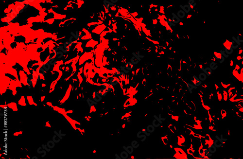 Abstract background and black and red structure