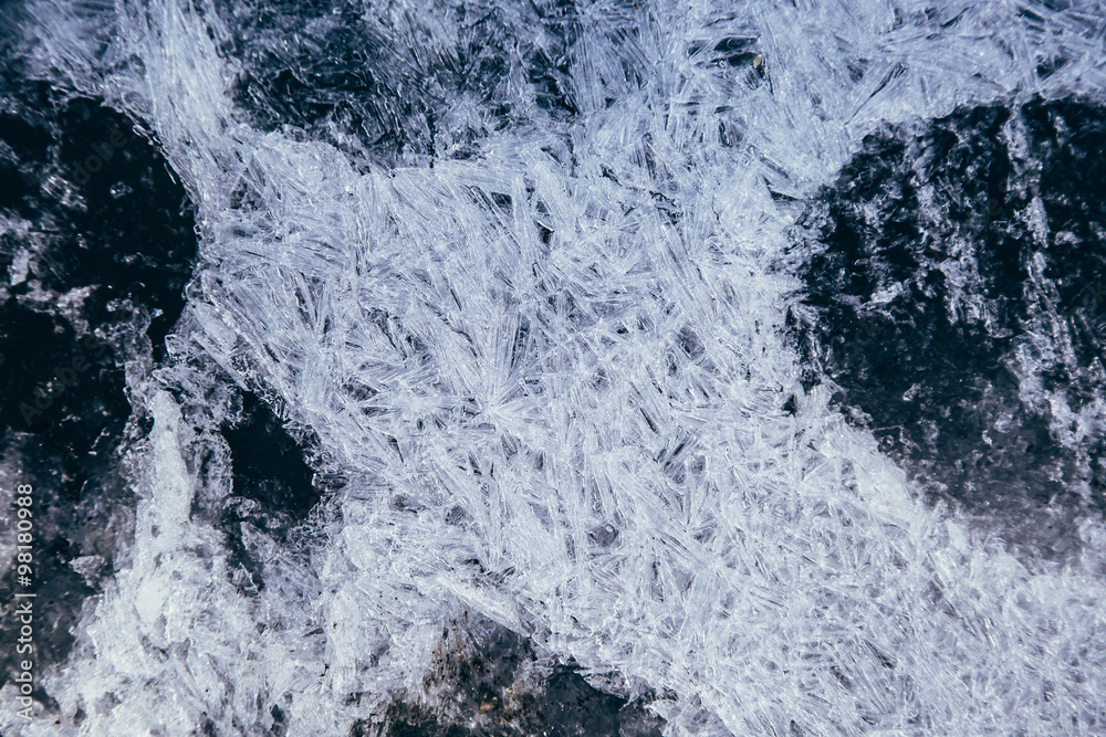 Ice Crystals Close Up