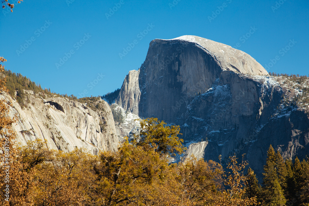 Half-Dome Rock During Winter