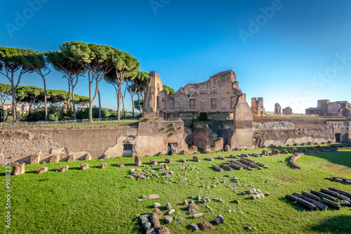 Canvas Print Ruins on the Palatine hill