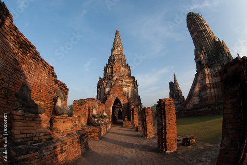 Pagoda in Wat Chaiwatthanaram,Ayutthaya Historical Park .