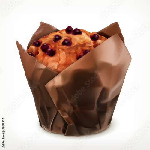 Muffin, vector icon