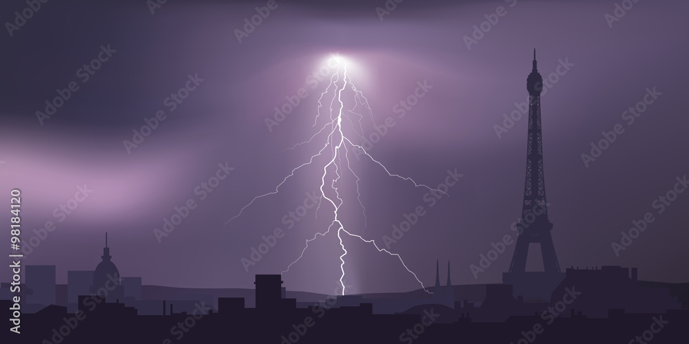 Tour Eiffel_Paris-Orage