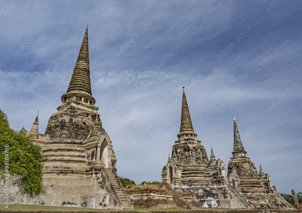 Wat Phra Si Sanphet Temple. Ayutthaya, Thailand
