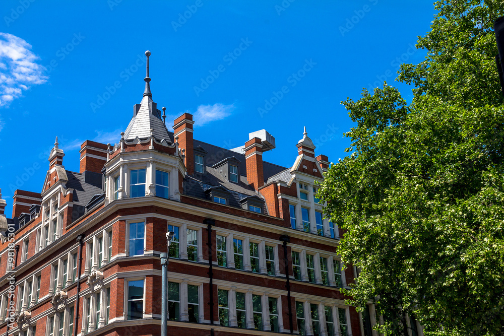 Obraz premium historic area of the old London near Russell Square