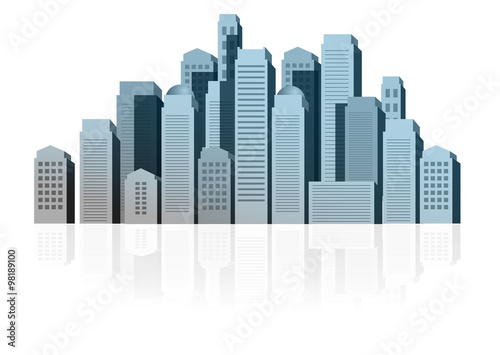 palazzi, edifici, case, skyline, immobiliare