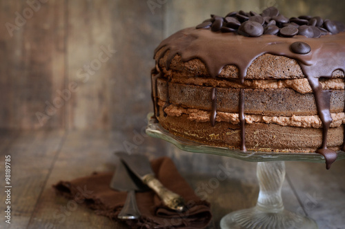 Chocolate cake.
