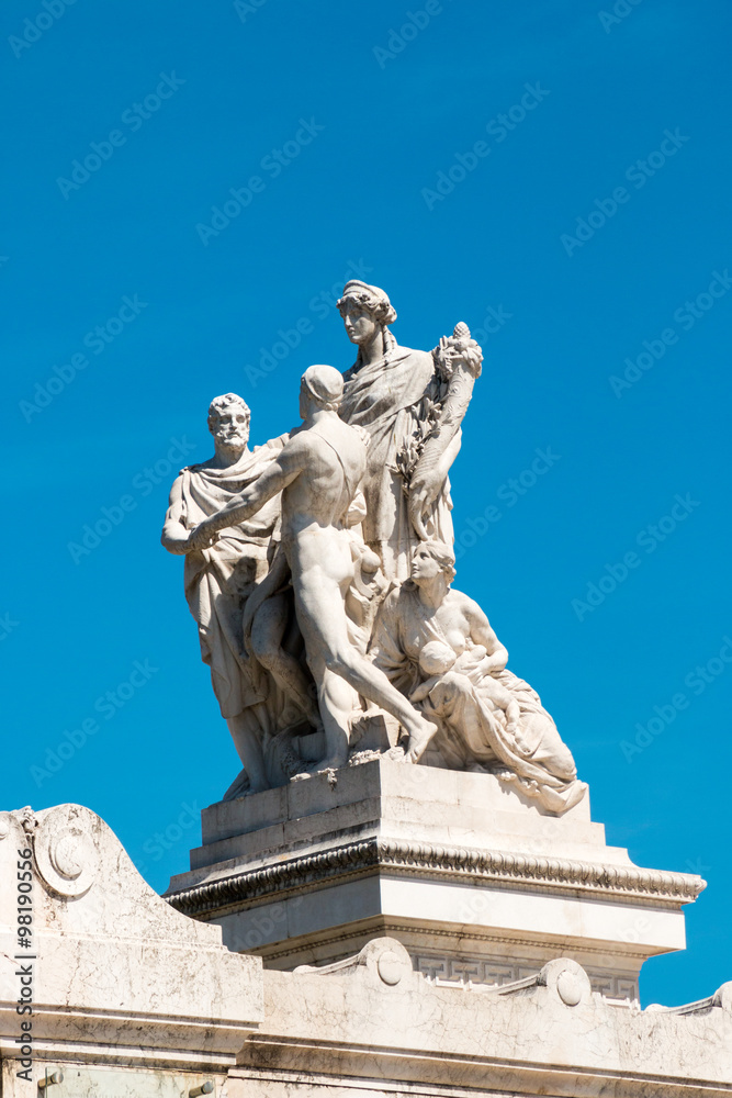 Altare della patria, the National Monument to Vittorio Emanuele II. Rome Italy