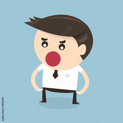 No more money, flat design