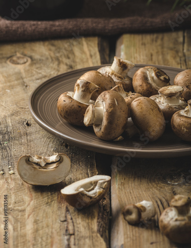 Homemade organic mushrooms