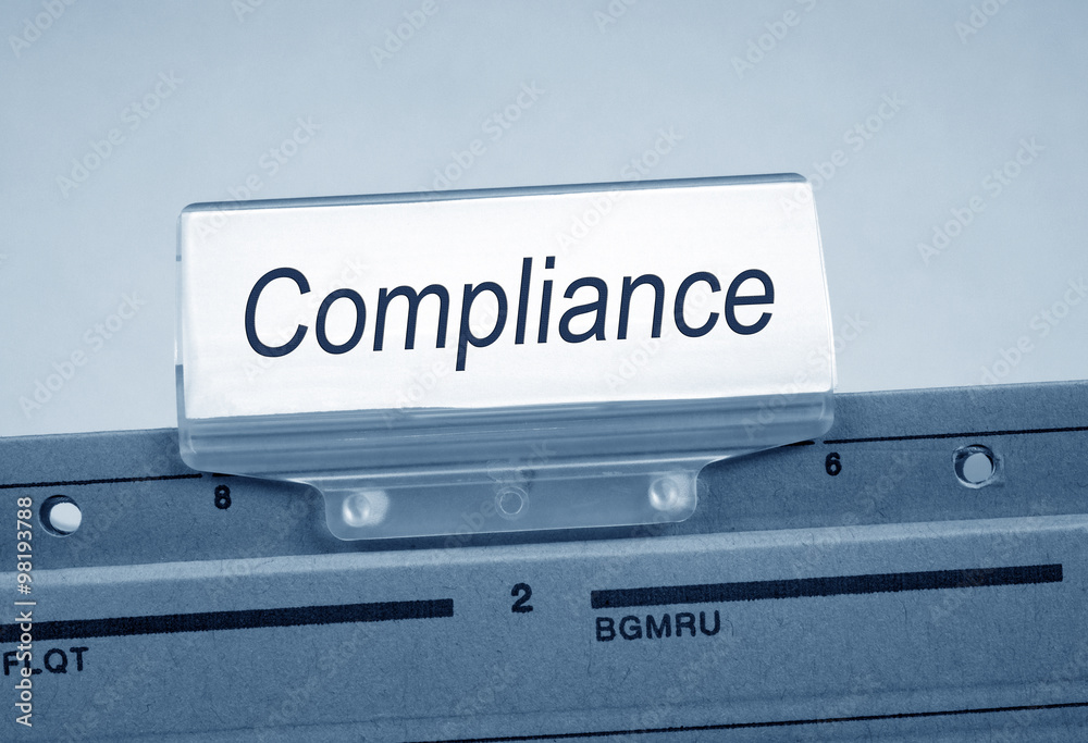 Compliance Folder Register Index blue color Compliance Folder Register Index blue color