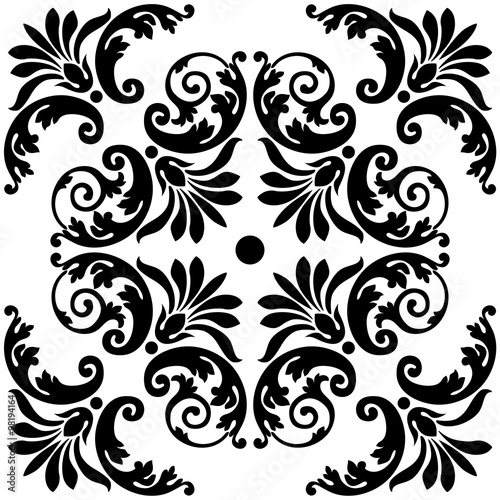 Vintage baroque frame scroll ornament engraving border floral retro pattern antique style acanthus foliage swirl decorative design element filigree calligraphy vector