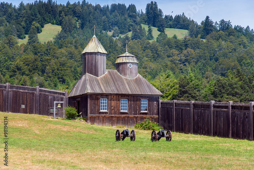 wooden church in Fort Ross State Historic Park
