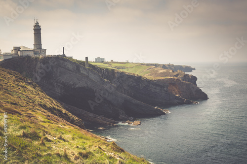 Lighthouse of "Cabo Mayor". Santander. Spain
