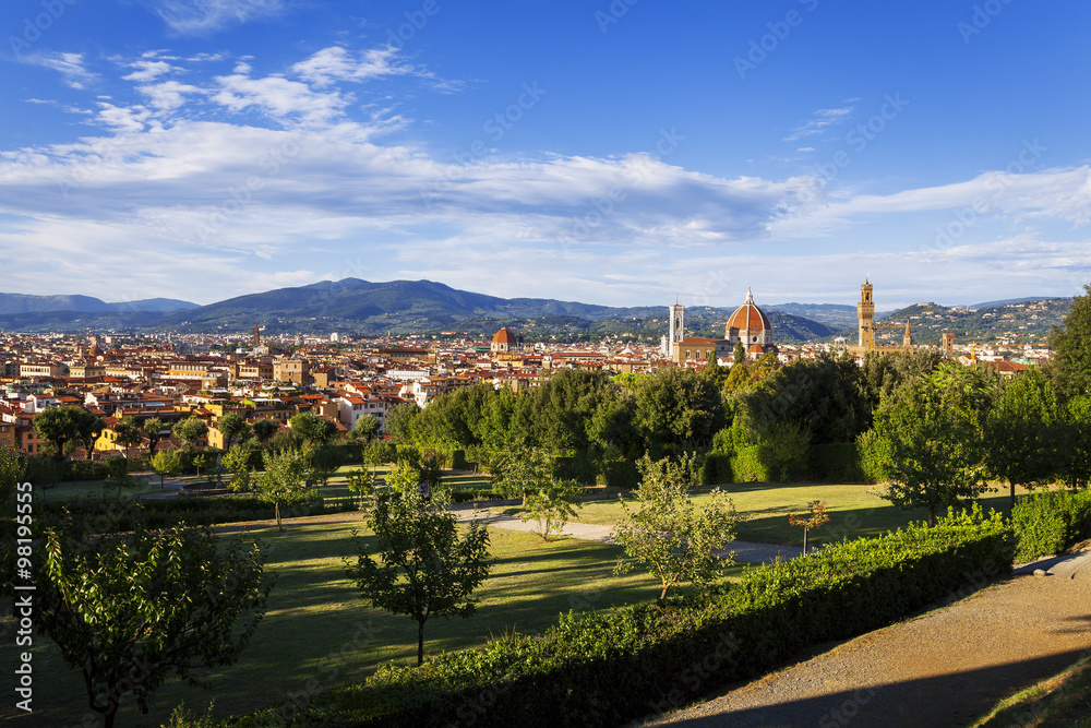 Florence view from the garden of Boboli