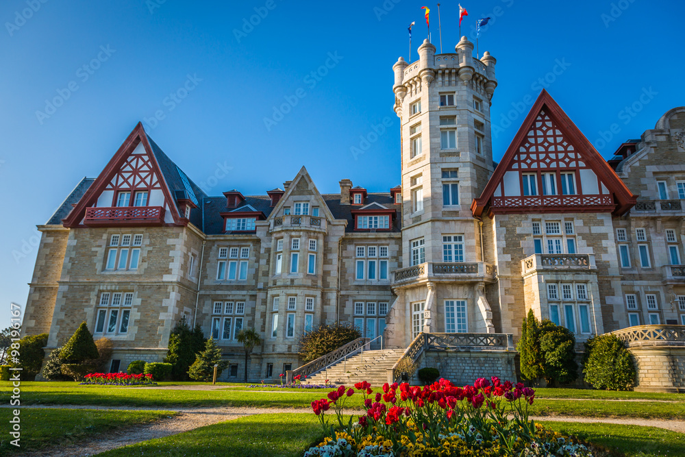 Obraz premium Magdalena palace in Santander, Cantabria, Spain